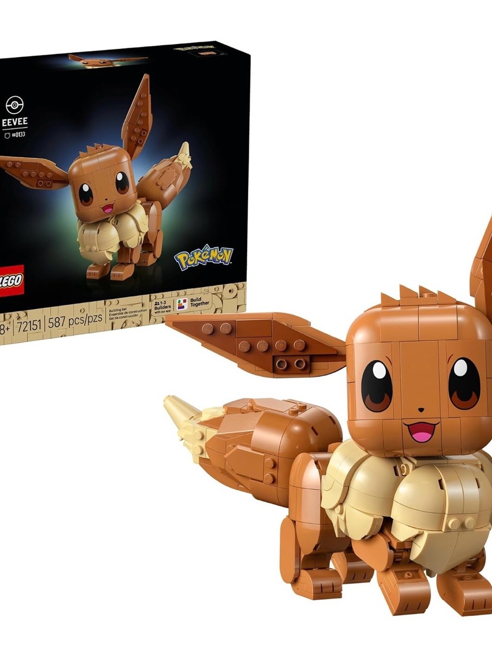 LEGO Pokémon Eevee Buildable Figure Toy - 72151 Brand New Sealed